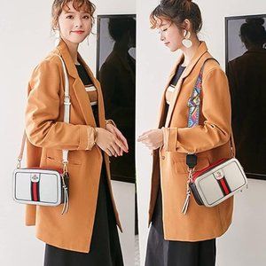 Beatfull Designer Bee Crossbody Purse for Women PU Leather Shoulder Handbag